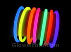 8" Solid Color Glow Bracelets